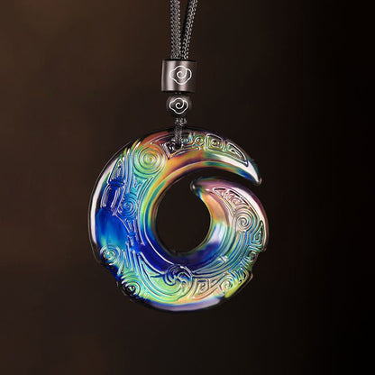 Color-changing One's Luck Improves Design Pattern Liuli Crystal Necklace Pendant