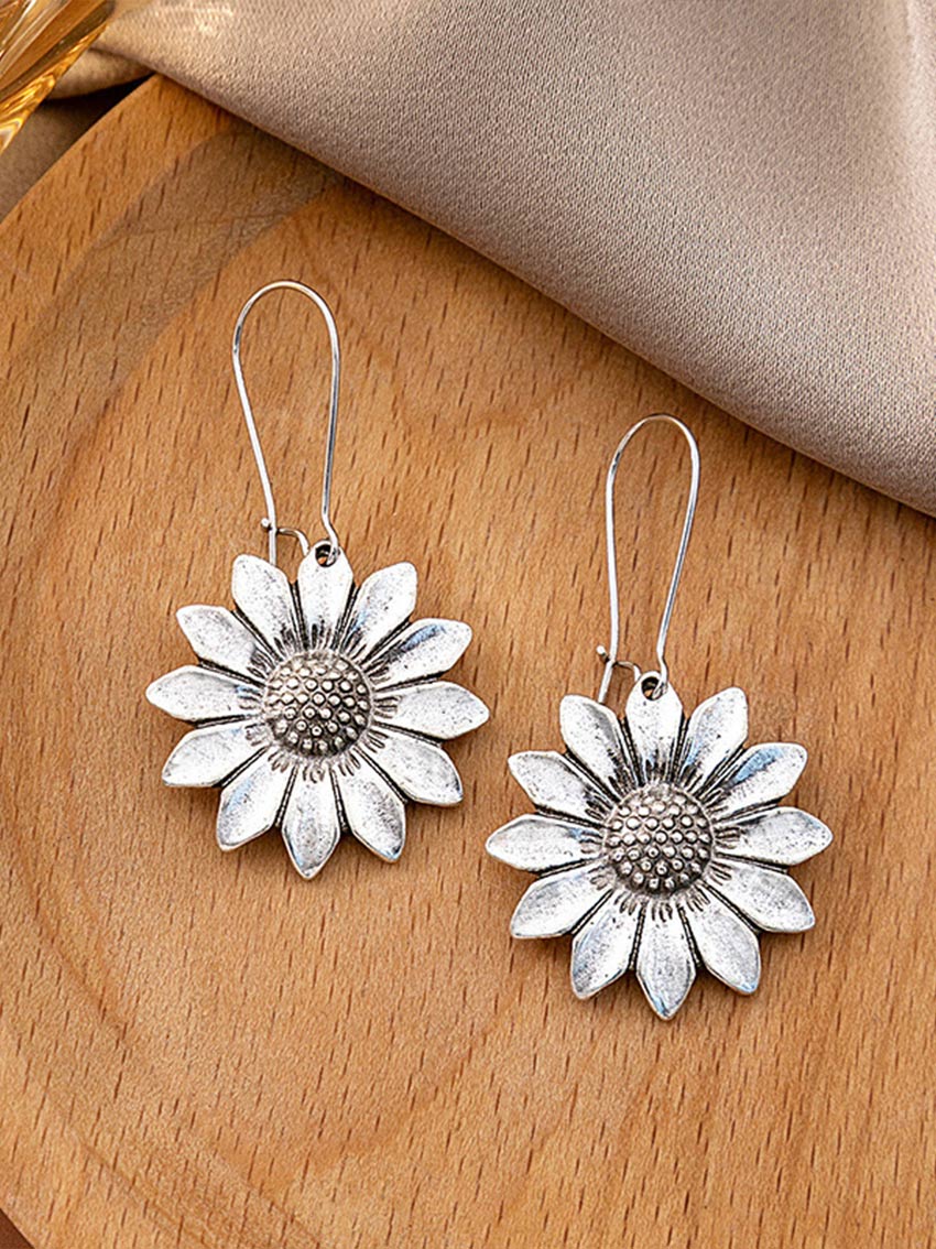 Retro Sunflower Earrings