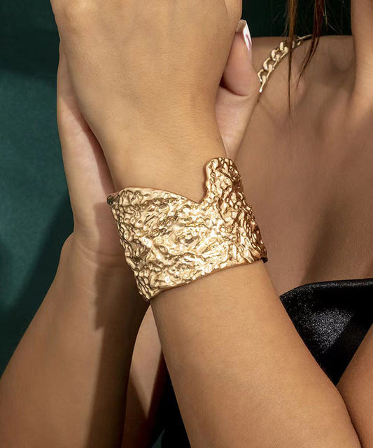 Gold Stainless Steel Alloy Open Rings