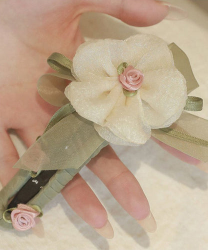 Light Green Plastic Asymmetrical Tulle Hairpin