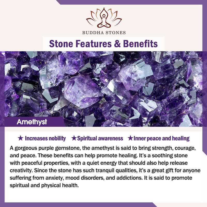 Buddha Stones the Amethyst Purification Bracelet