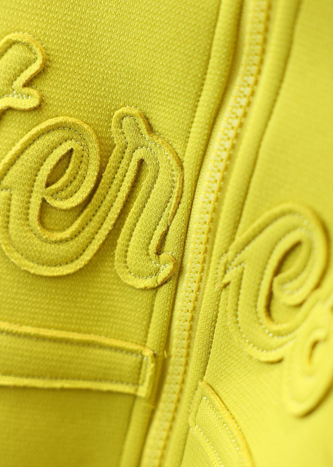 Fluorescent Yellow Jacquard Cotton Jackets Spring