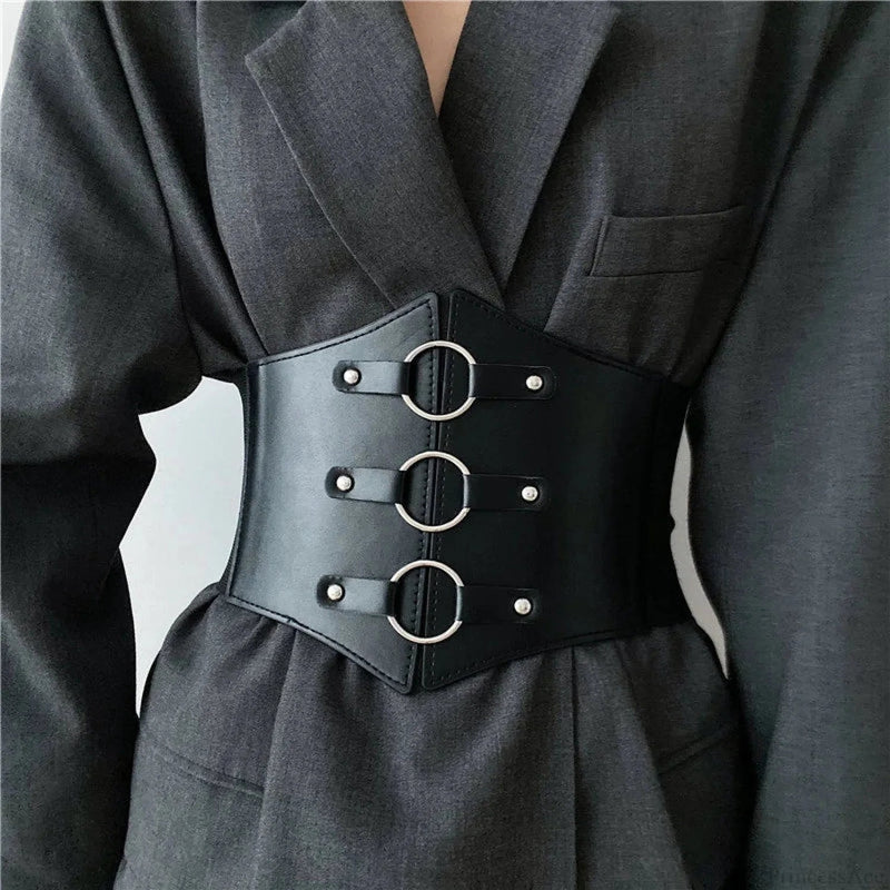 Broad Elastic Gothic Corset Strap