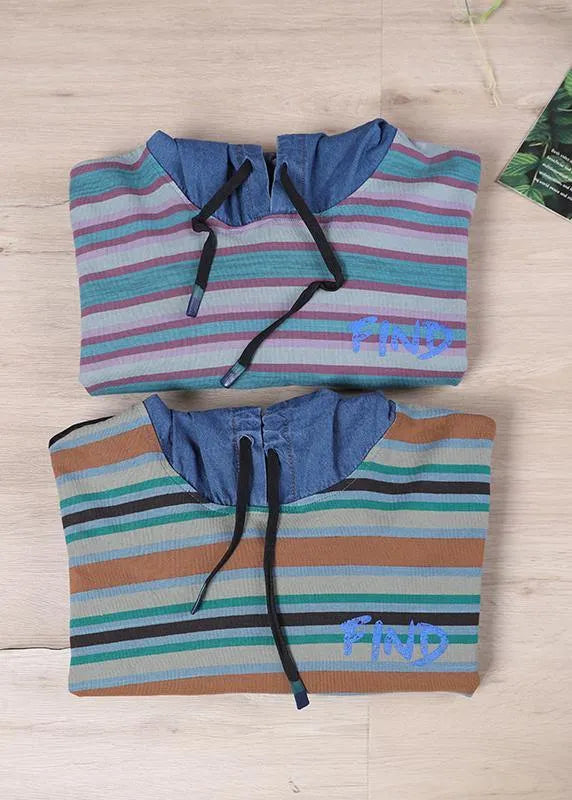 Black on the Back Unique Hooded Fine Autumn Tops