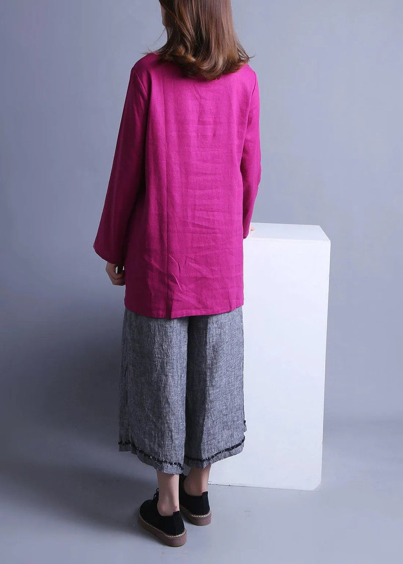 Low High Design Chinese Button Spring Top
