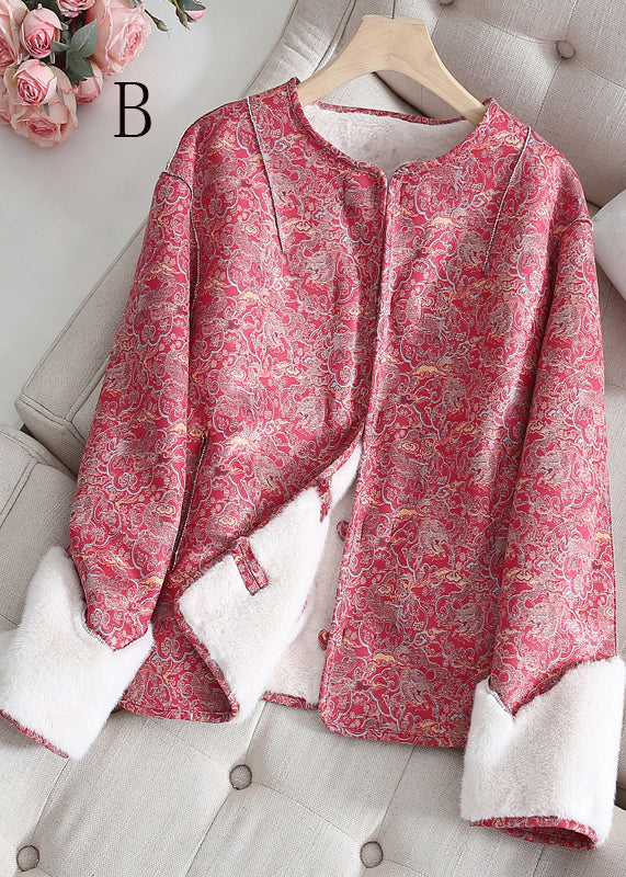 New Chinese Style Mink Velvet Wear on Both Sides Short Coat