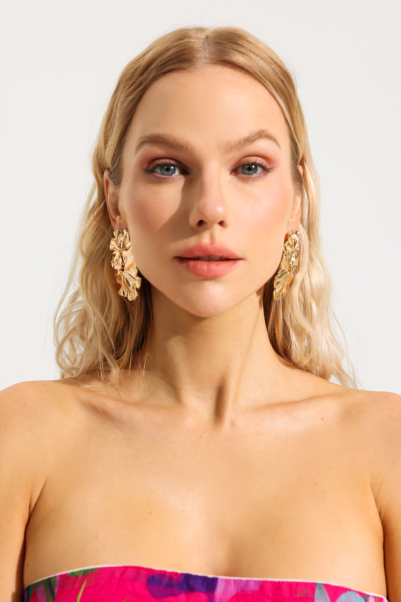 Irregular Shape Metal Earrings