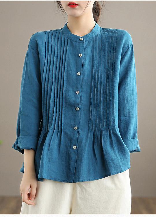 Organic White Linen Shirt Tunics Ramie Blouse
