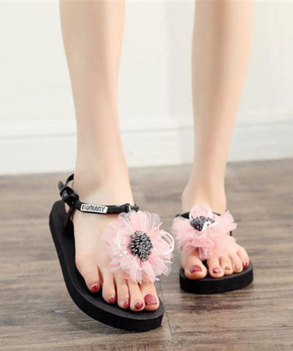 Comfy Splicing Flip Flops Sandals Purple