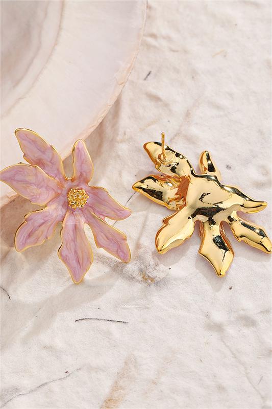 Enamel Stud Earrings