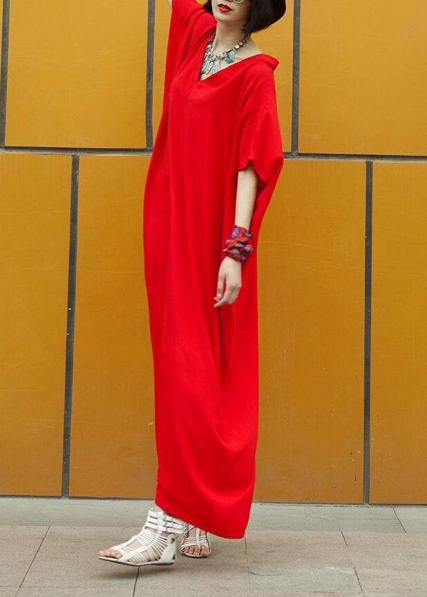 Red Caftans Summer Dress