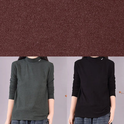 High Neck Spring Blouse Tutorials Blackish Green Blouses