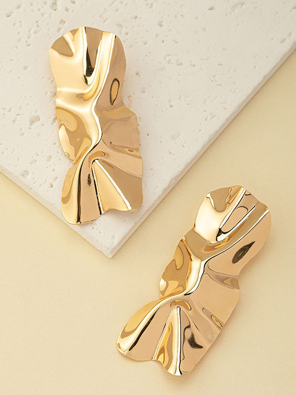 Geometric Color Earrings Accessories Pierced Earrings