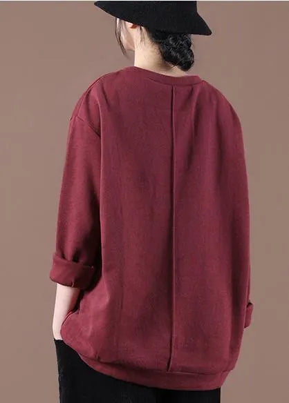 Street Wine Red Sweatshirt