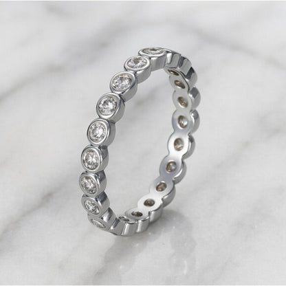 "demi" ✨ Dainty Gold Plated Diamond Like Ring