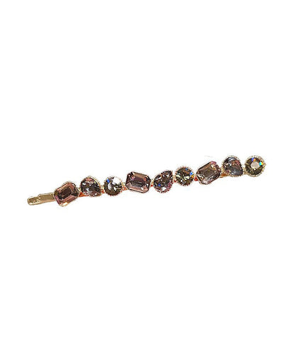 Gold Alloy Zircon Crystal Hairpin