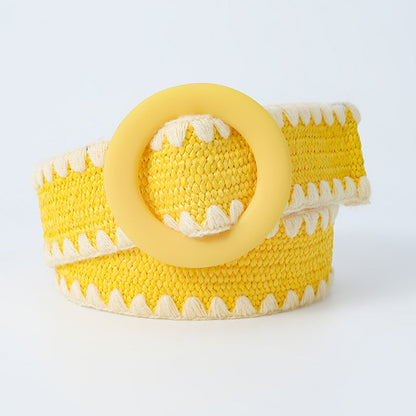 Sweet Color Block Contrast Belts