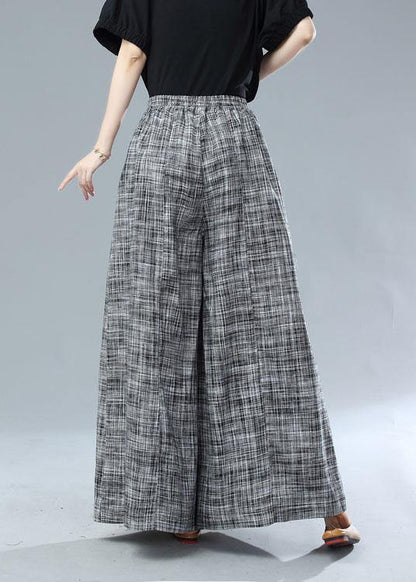 Black Pockets Wide Leg Fall Pants