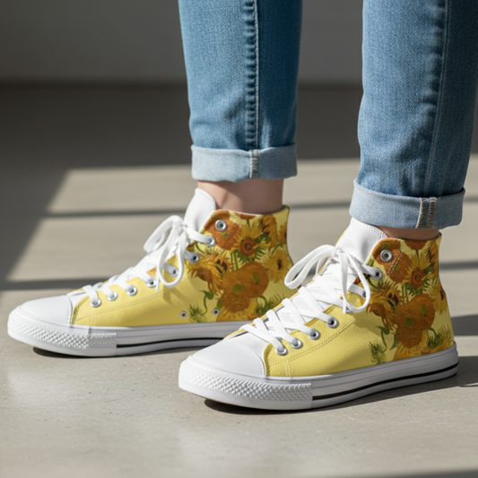 Zapatos de Lona Pintura Girasol Soleado