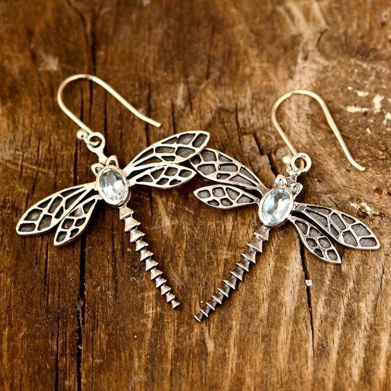 Metamorphosis Dragonfly Rhinestone Earrings