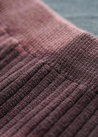 Chocolate Dresses Elastic Waist Patchwork Robes Spring Skirt