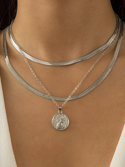 Layered Snake Chain Color Necklaces Accessories