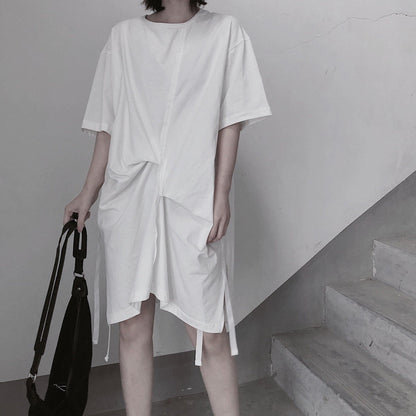 O Neck Half Sleeve Spring Tunics Wardrobes White Dress