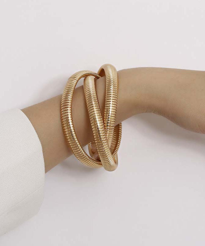 Gold 18k Gold Multi Layer Chain Bracelet