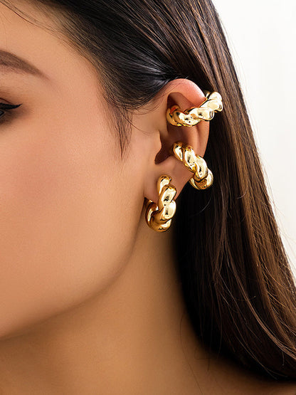 Geometric Color Ear Clip
