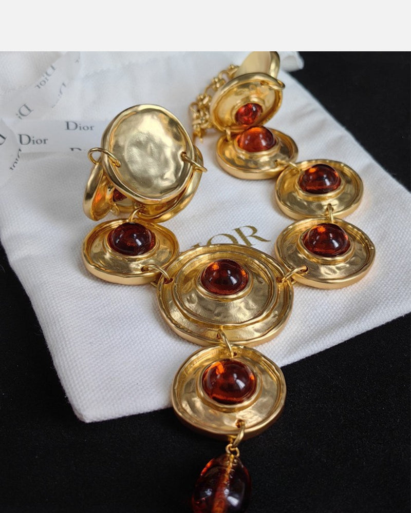 Rosa Amber Statement Necklace