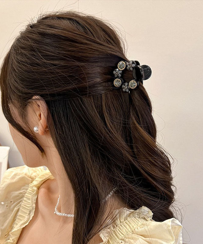 Fine Acrylic Pearl Zircon Hairpin Two-piece Set