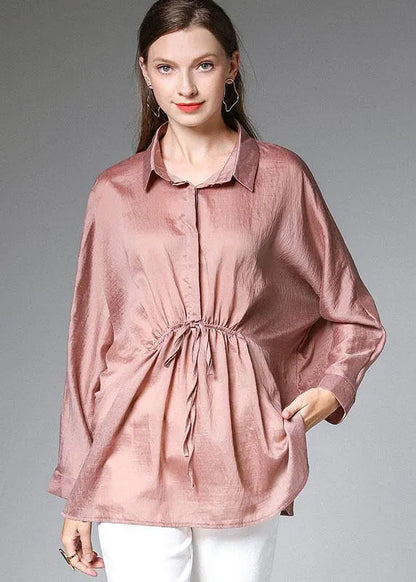 Diy Khaki Peterpan Collar Button Fall Shirt Tops
