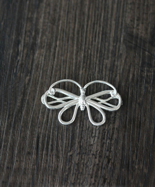 Original Design Silk Sterling Silver Bow Hairpin