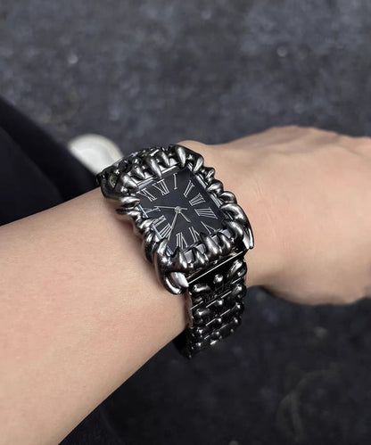 Red Stainless Steel Waterproof Machinery Watches