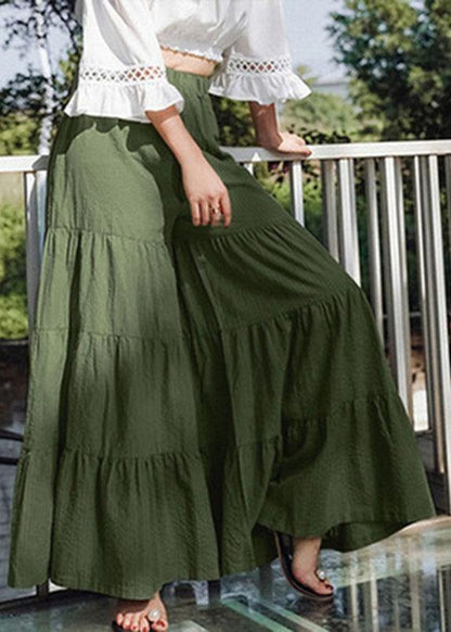 Flare Swing Wide Leg Pants High Waist Culottes Skirt