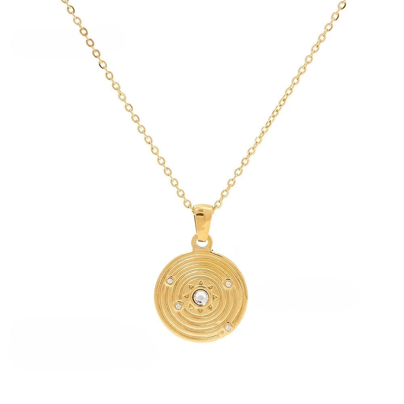 Celine Celestial Starburst Pendant Necklace