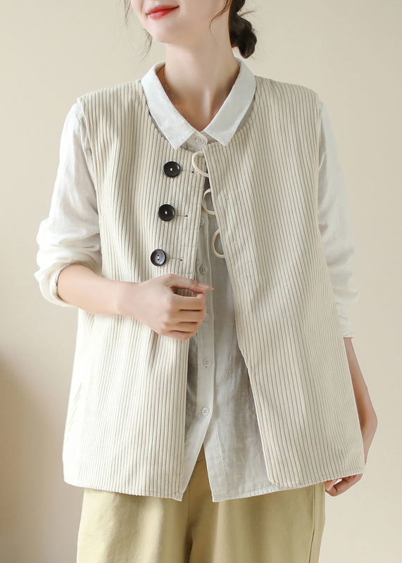 New Yellow Pockets Wear on Both Sides Cotton Waistcoat Sleeveless
