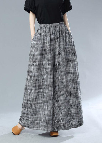 Black Pockets Wide Leg Fall Pants