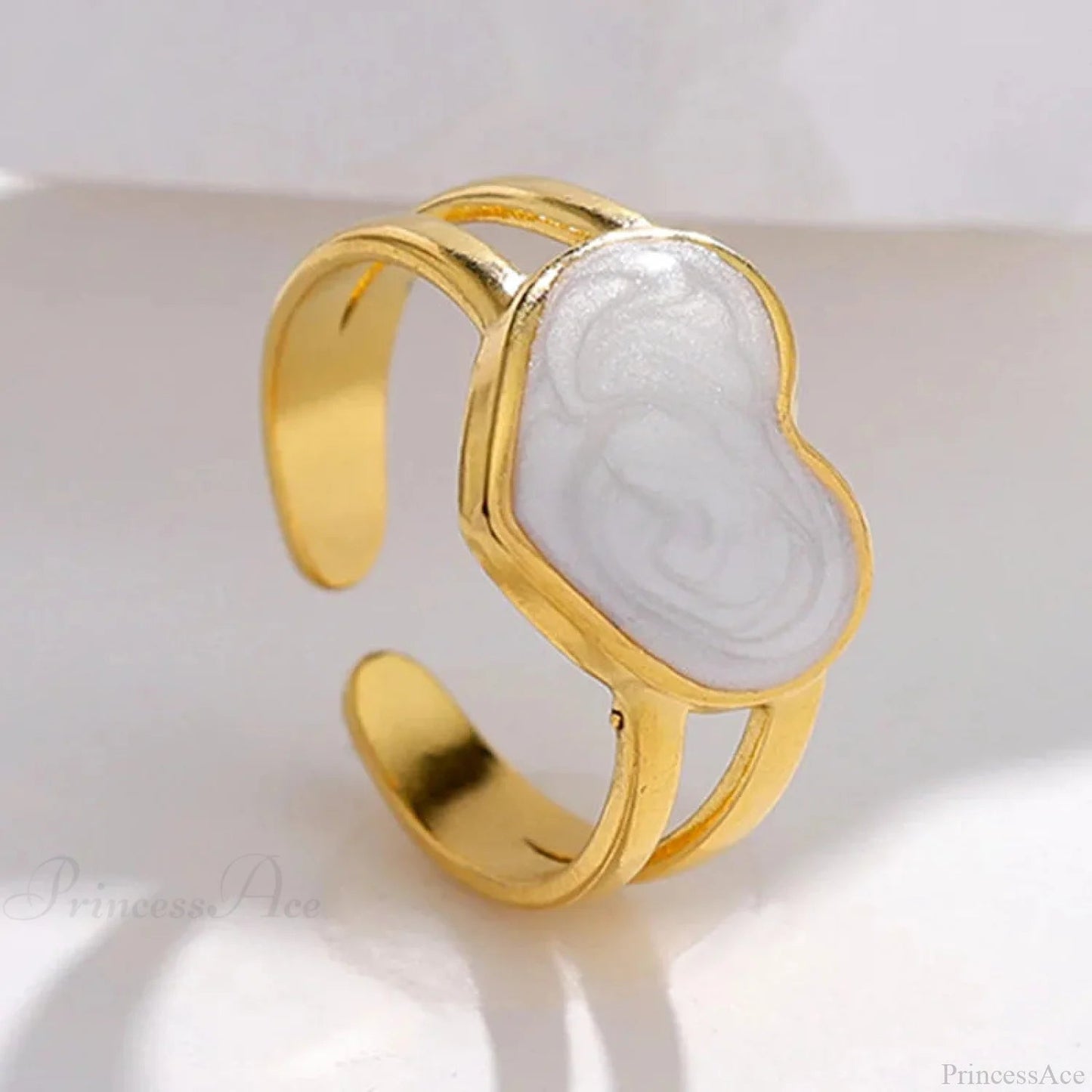 Geometric Gothic Titanium Strong Ring