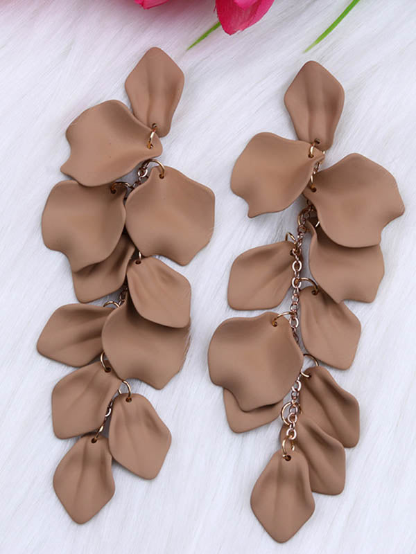 Chains Flower Shape Earrings Accessories