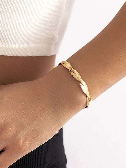 Statement Color Geometric Alloy Bracelet Accessories