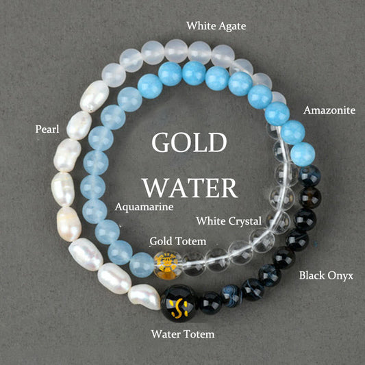 6mm Five Elements Spiritual Protection Bracelet for Harmony