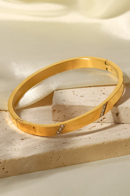 Retro Stainless Steel Gold Bracelet