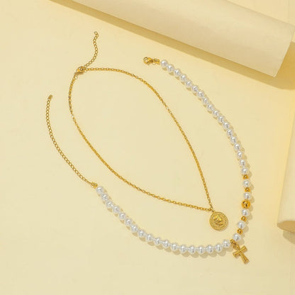Faithful Pearl Layered Necklace