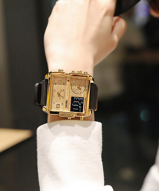 Stylish Rose Gold Metal Hardlex Crystal Watch