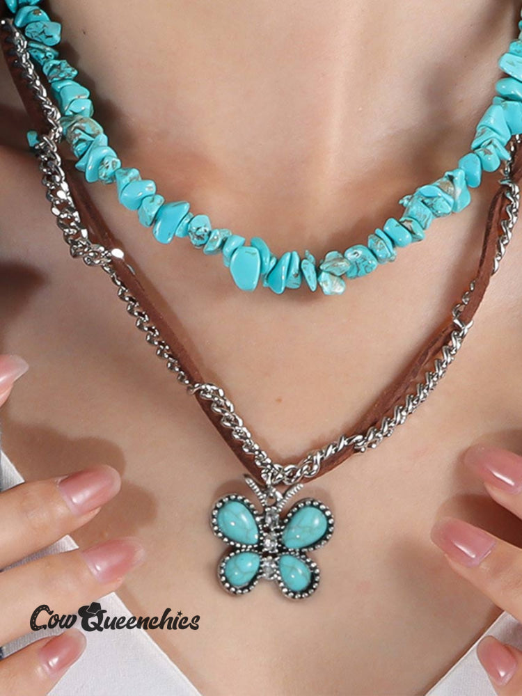 Butterfly Turquoise Necklace