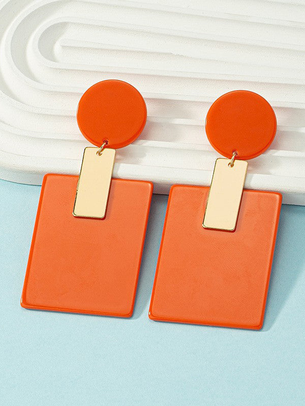 Geometric Drop Earrings