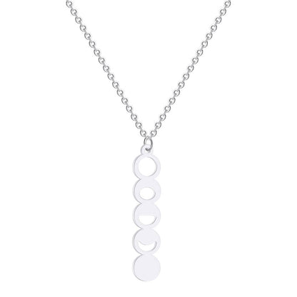 Lunar Transformation Moon Phase Necklace