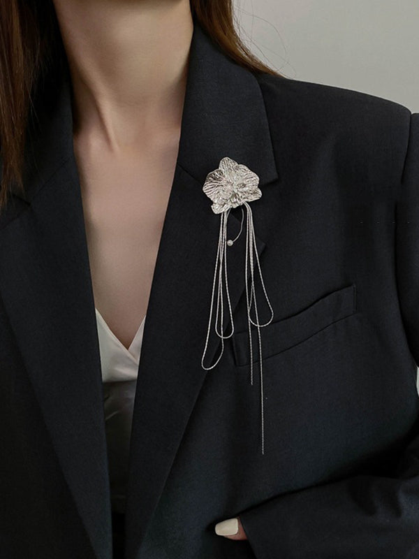 Original Stylish Color Tasseled Brooch