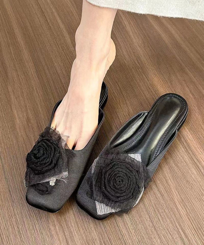 Light Purple Splicing Slide Sandals
